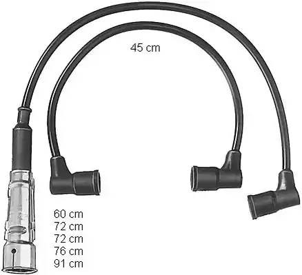 Ккомплект проводов зажигания ZEF464 BERU