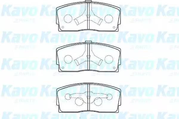 Комплект тормозных колодок, диско BP-1517 KAVO PARTS