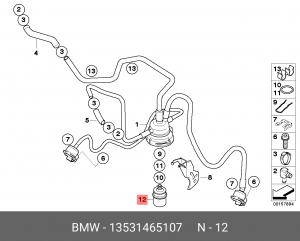 Регулятор давления подачи топлива 13 53 1 465 107 BMW