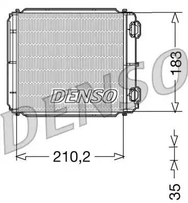 Теплообменник, отопление салона DRR23018 DENSO