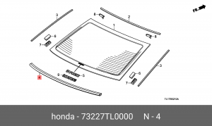 Деталь 73227TL0000 HONDA