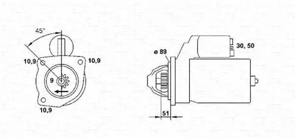 Стартер 943252207010 MAGNETI MARELLI
