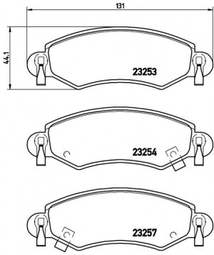 Комплект тормозных колодок, диско P 59 035 BREMBO
