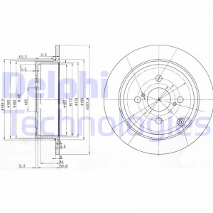 Тормозной диск BG3889 DELPHI