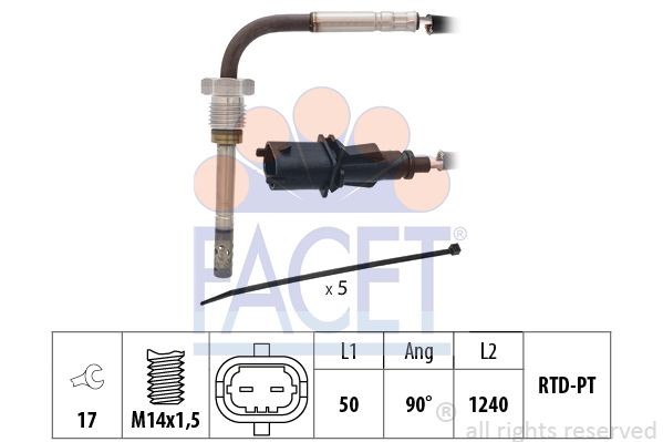 Ккомплект проводов зажигания 48531 FACET