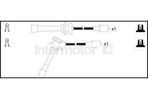 Ккомплект проводов зажигания 73989 STANDARD