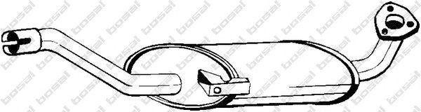 Средний глушитель выхлопных газов 100303 BOSAL