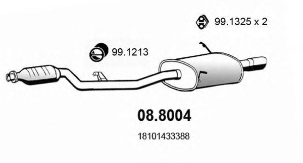 Средний / конечный глушитель ОГ 088004 ASSO