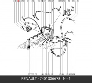 Регулятор обогащения при прогреве 7401336678 RENAULT
