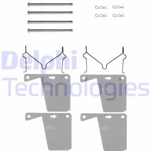 Комплектующие, колодки дискового тормоза LX0028 DELPHI