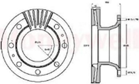 Тормозной диск 567575B BENDIX JURID
