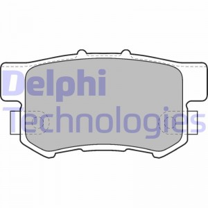 Комплект тормозных колодок, диско LP1507 DELPHI
