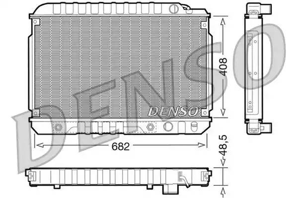 Радиатор, охлаждение двигател DRM17003 DENSO