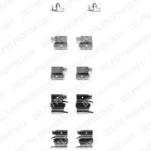 Комплектующие, колодки дискового тормоза LX0339 DELPHI