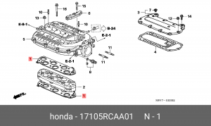 Прокладка, выпускной трубопровод 17105RCAA01 HONDA