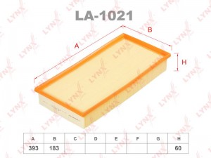 Фильтр воздушный LA-1021 LYNXAUTO