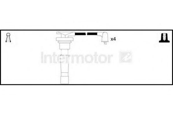 Ккомплект проводов зажигания 73673 STANDARD