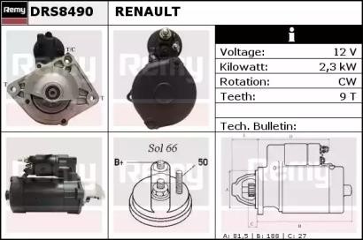 Стартер DRS8490 DELCO REMY