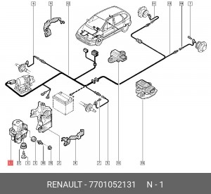 Гидроагрегат, тормозная система 7701052131 RENAULT