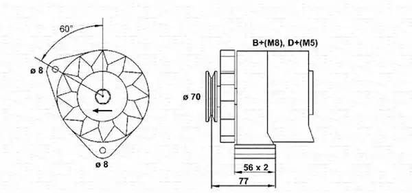 Генератор 943356749010 MAGNETI MARELLI