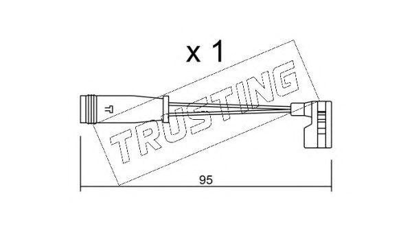 Сигнализатор, износ тормозных колодок SU.164 TRUSTING