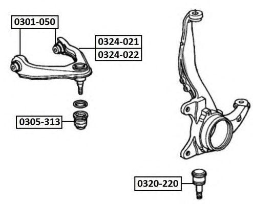 Рычаг подвески 0324-022 ASVA