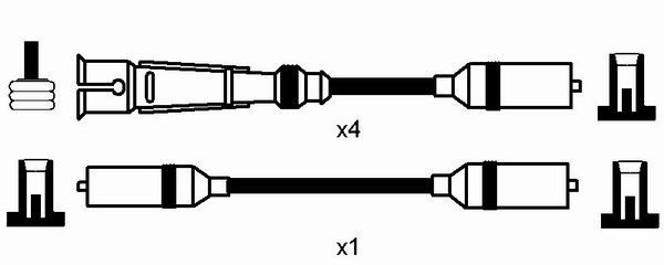 Ккомплект проводов зажигания 8623 NGK NTK