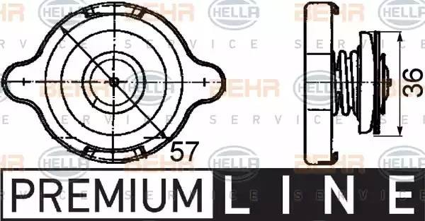Крышка, резервуар охлаждающей жидкости 8MY 376 742-061 HELLA