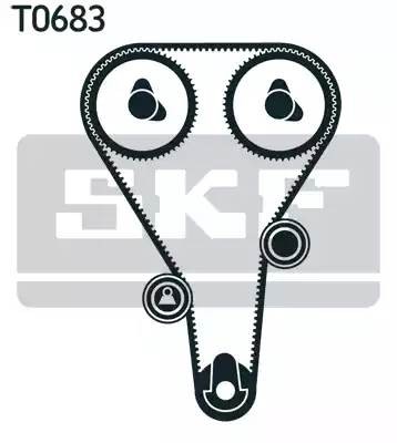 Комплект ремня ГРМ VKMS94610 SKF