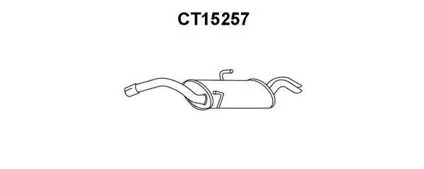 Глушитель выхлопных газов конечный CT15257 VENEPORTE