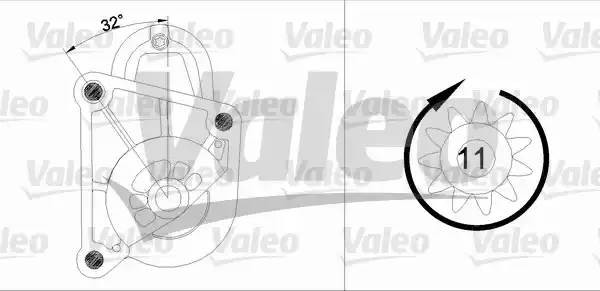 Стартер 455936 VALEO PHC