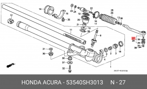 Наконечник поперечной рулевой тяги 53540SH3013 HONDA