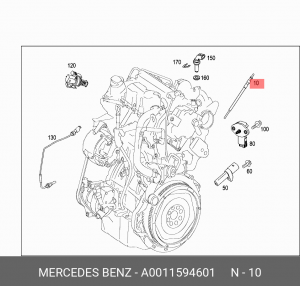 Свеча накаливания A0011594601 SMART