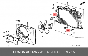 Прокладка, впускной коллектор 91307611000 HONDA