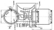 Кожух пневматической рессоры 040606106330 TEMPLIN