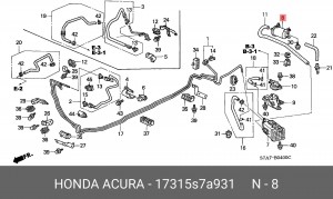Деталь 17315S7A931 HONDA