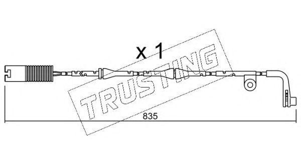 Сигнализатор, износ тормозных колодок SU.158 TRUSTING