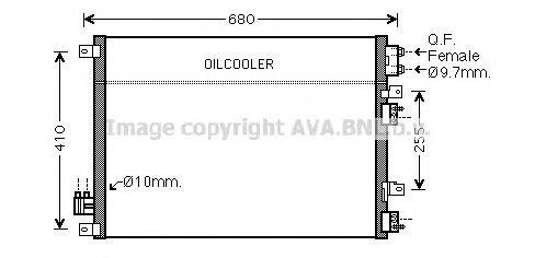 Радиатор кондиционера CR5093 AVA