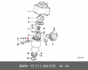 Соединитель проводов 12 11 1 269 270 BMW