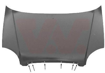 Капот двигателя 8203660 VAN WEZEL