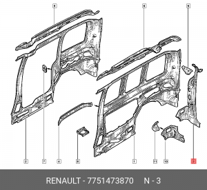 Деталь 7751473870 RENAULT