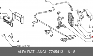 Блок управления, управление двигателем 7745413 ALFA FIAT LANCIA