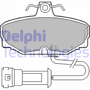 Комплект тормозных колодок, диско LP557 DELPHI