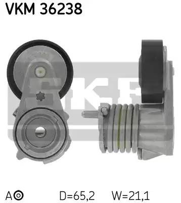 Натяжной ролик, поликлиновой  ремень VKM36238 SKF