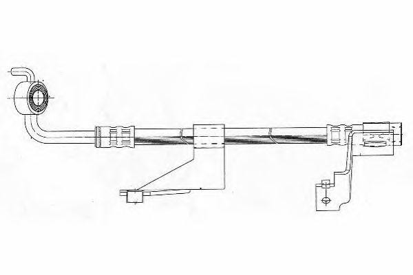 Тормозной шланг FHY2175 FERODO