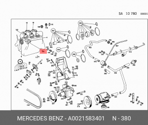 Распределитель зажигания A 002 158 34 01 MERCEDES BENZ