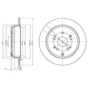 Тормозной диск BG4064 DELPHI