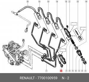 Распылитель 7700100959 RENAULT