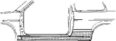 Накладка порога 5824101 VAN WEZEL