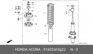 Амортизатор 51602SH3G22 HONDA